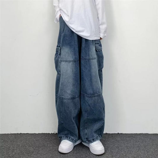 Baggy Cargo Jeans High Waisted