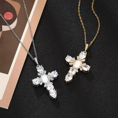 Cross Crystal Necklace