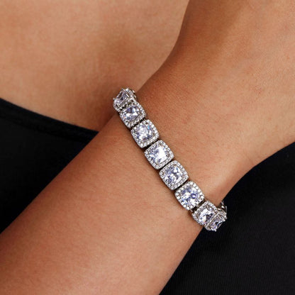 18K White Gold Tennis Bracelet